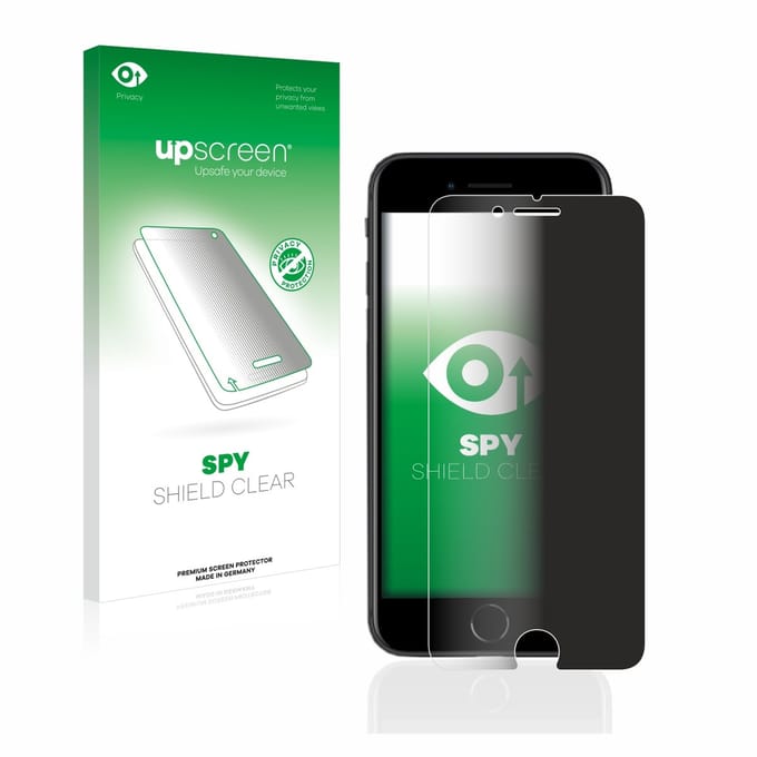 upscreen - privacy screenprotector voor Apple iPhone SE 2 / SE 3 - Folie Beschermfolie Blauwlichtfilter