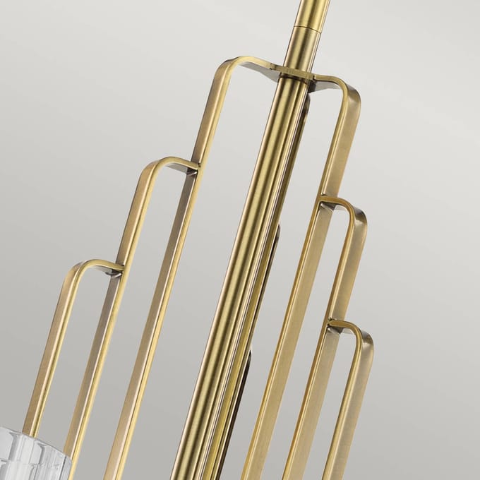 Kichler LED Kroonluchter | 6X E14 Max 40W | Dimbaar | Brushed Natural Brass