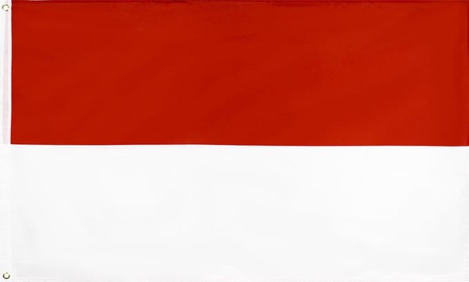 New Age Devi - Indonesische vlag - 90 x 150 cm - Ontdek de schoonheid van Indonesië