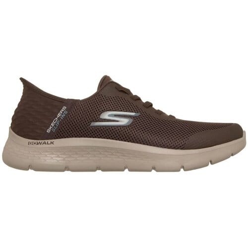 Skechers GO WALK Flex Hands Up Textiel Heren CHOCOLADE Sneakers