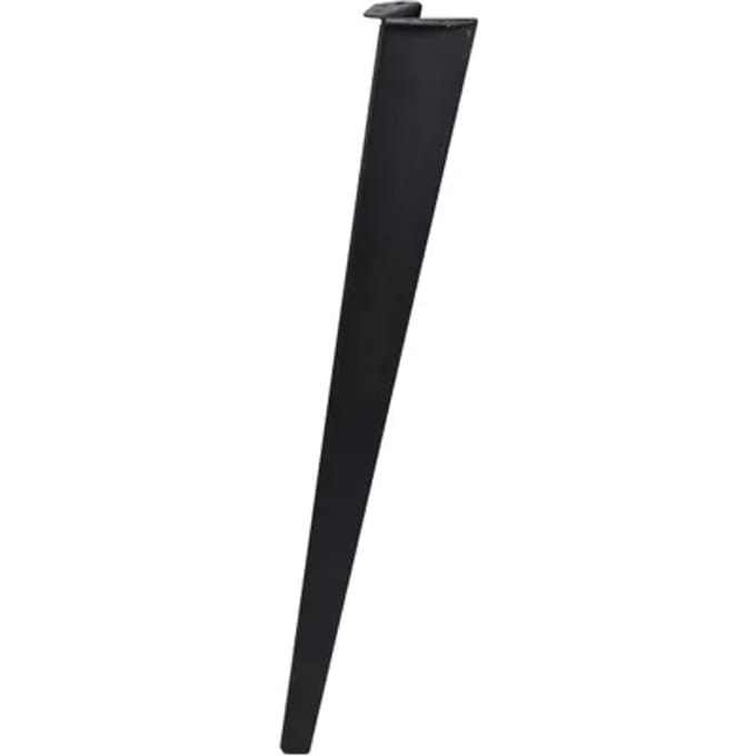 Duraline Meubelpoot Gevouwen Staal 72cm Mat Zwart