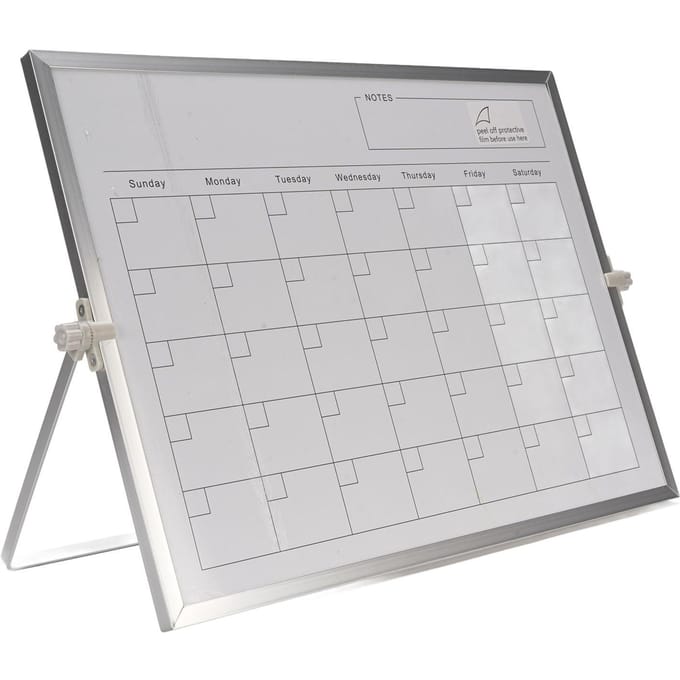 Uitwisbare Kalender 30x40cm Dubbelzijdig Magnetisch Desktop Whiteboard Kalender Maandplanner met white