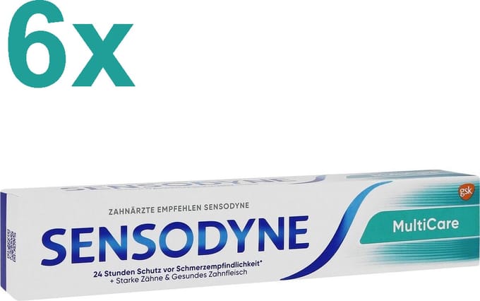 Sensodyne - Tandpasta - MultiCare - 2x75ml x 3