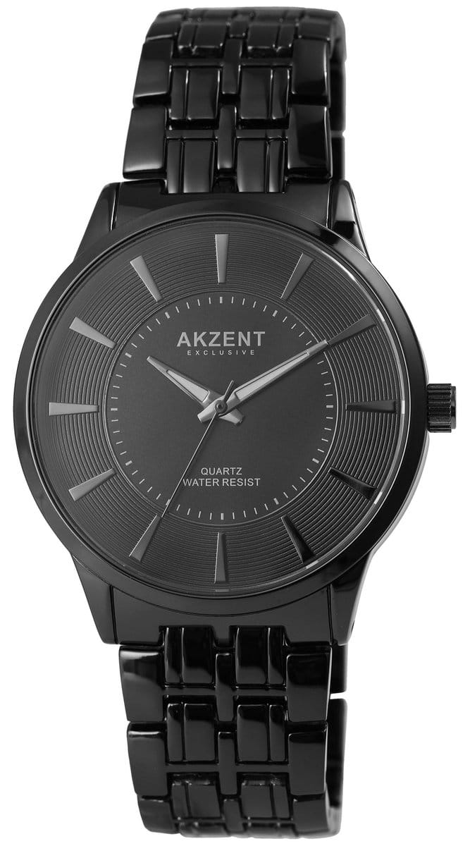AKZENT Herenhorloge metaal Lakis, 3 ATM