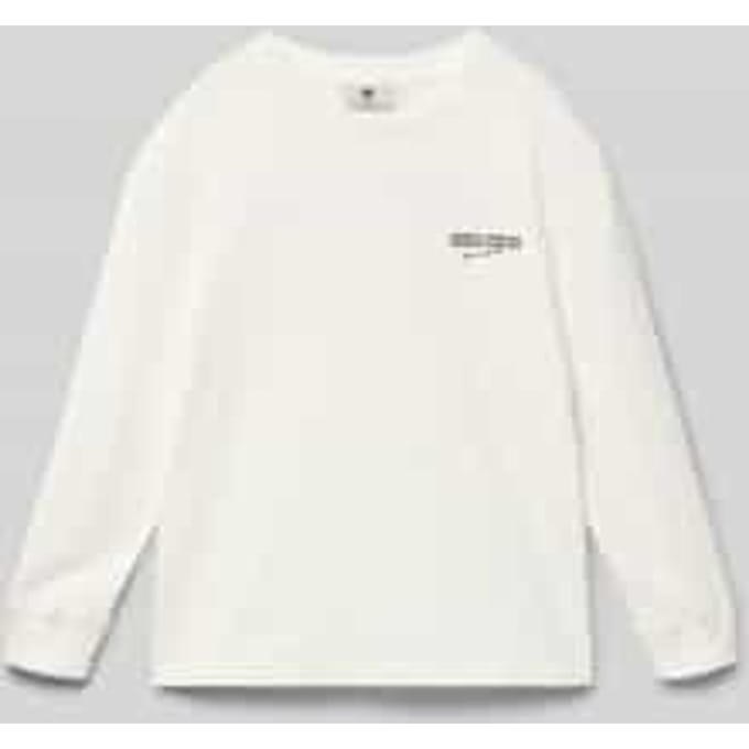 GARCIA Jongens Print T-shirt Wit Lange mouw