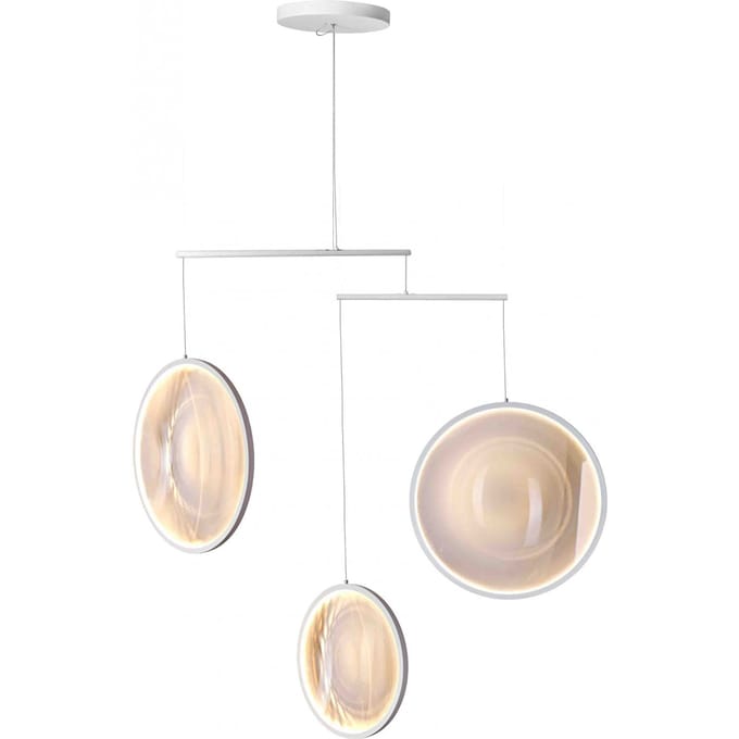 DCWéditions Focus Hanglamp - wit - 3-vlammig