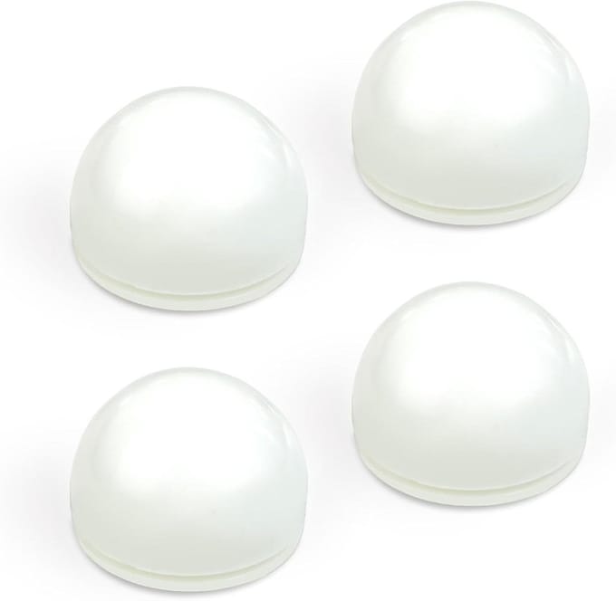 Deurstoppers Zelfklevend - Deurstopper Set - Muren Beschermen - Stootdempend Geluidsreducerend - 4 stuks - Wit