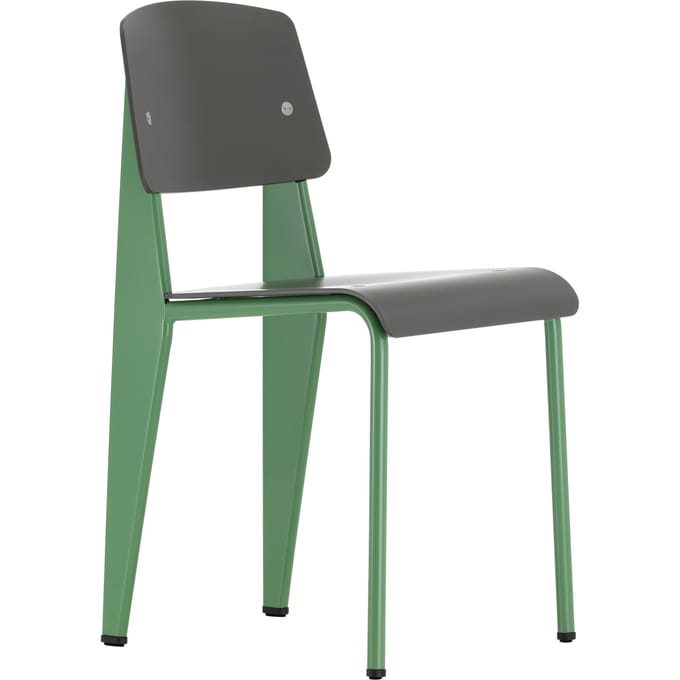 Vitra Standard SP stoel - bazalt - Prouvé Blé Vert