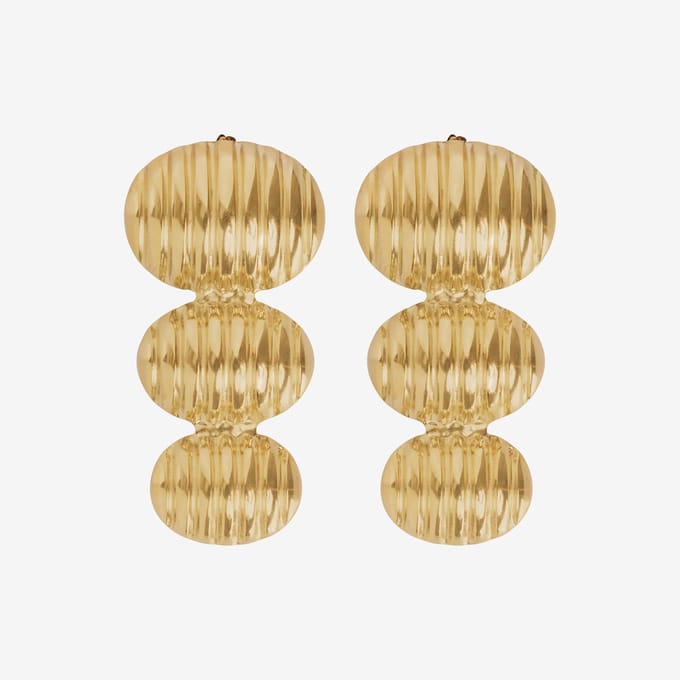Essenza Large Bubble Earrings Gold