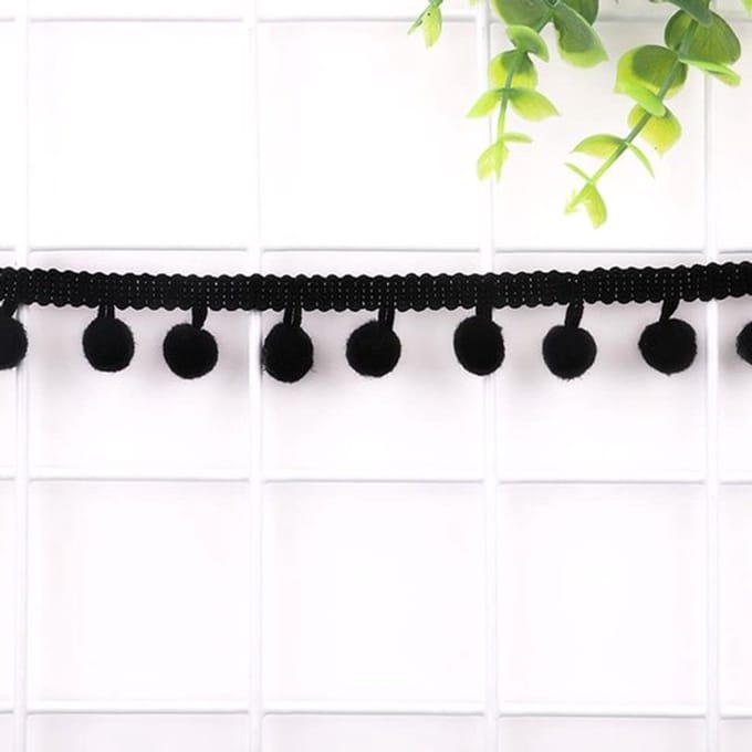 Dailygoods - Pomponsrand om te knutselen - Decoratieband met pompons