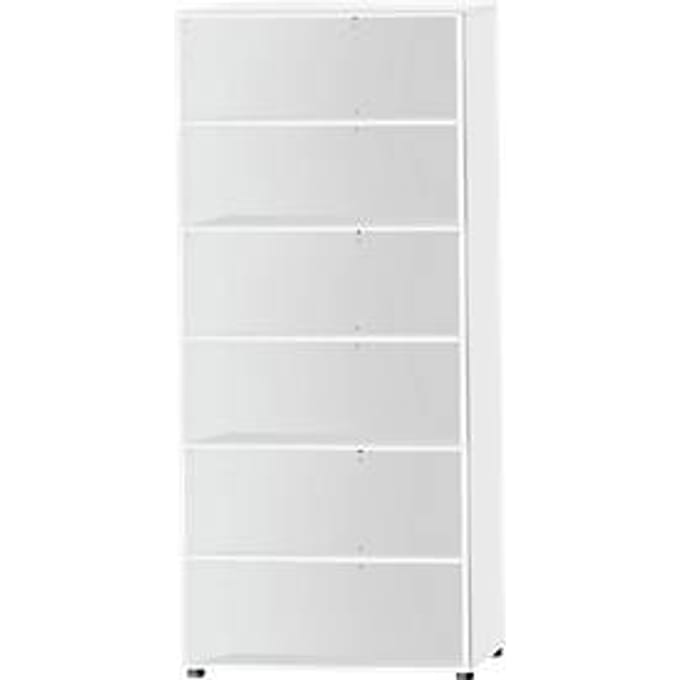 Schäfer Shop Select stellingkast, 6 OH, B 800 x D 420 x H 2240 mm, wit
