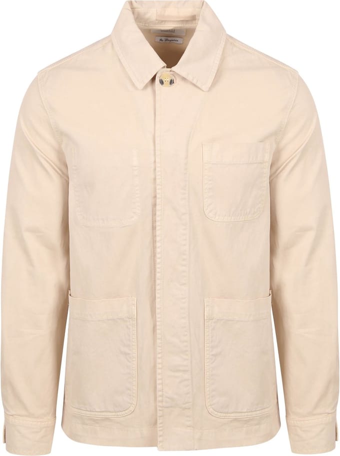 King Essentials The Benjamin Overshirt Ecru - Maat S - Heren