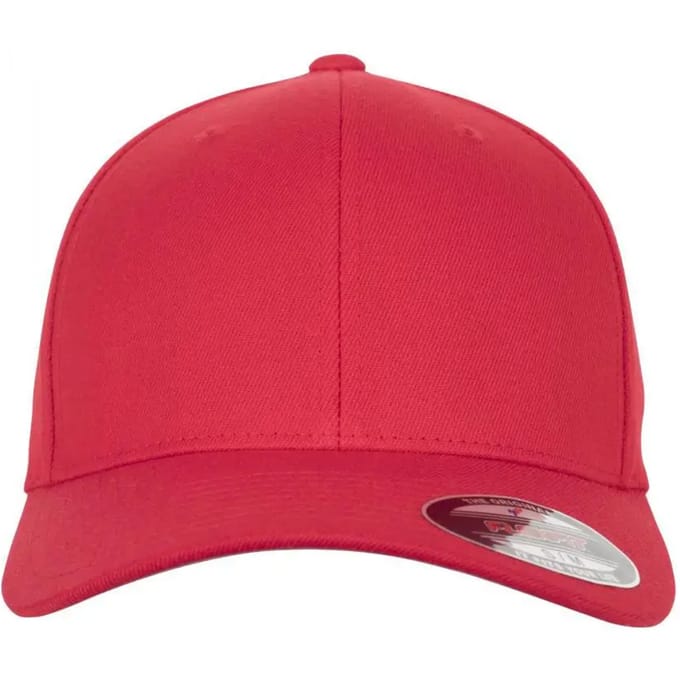 Urban Classics - Wool Blend Flexfit pet - S/M - Rood