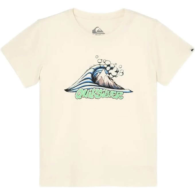 Quiksilver Mtb&wave T-shirt Met Korte Mouwen Wit 5 Years Jongen
