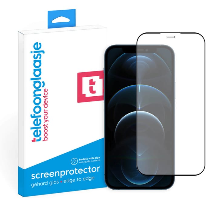 iPhone 12 Pro Max screenprotector gehard glas Edge to Edge