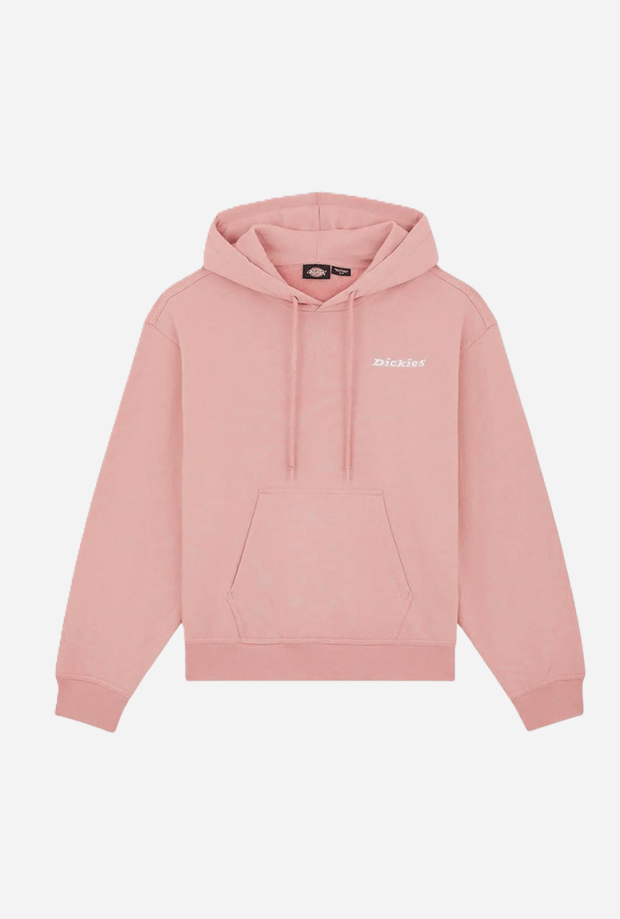 hoodie met roze vrouw