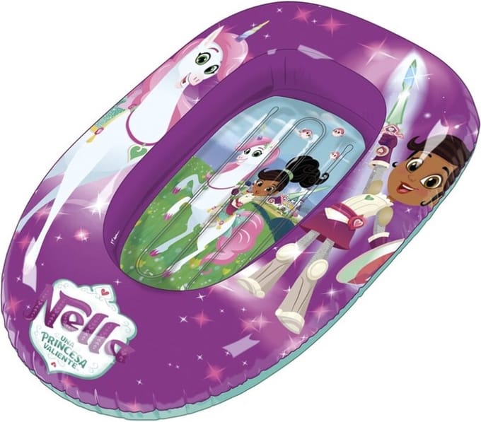 Nickelodeon Opblaasboot Nella De Ridder Prinses 90 Cm Pvc Paars