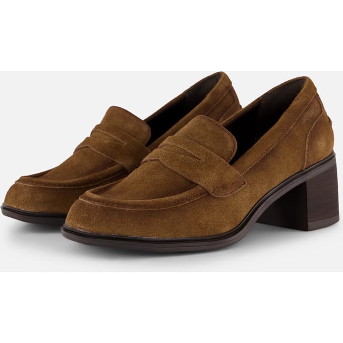 Tamaris instappers met hak cognac - Maat 42