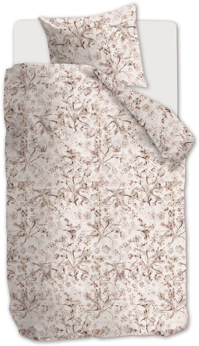 Rivièra Maison - Blushing Blooms dekbedovertrek - Eenpersoons - 140x200/220 cm - Roze