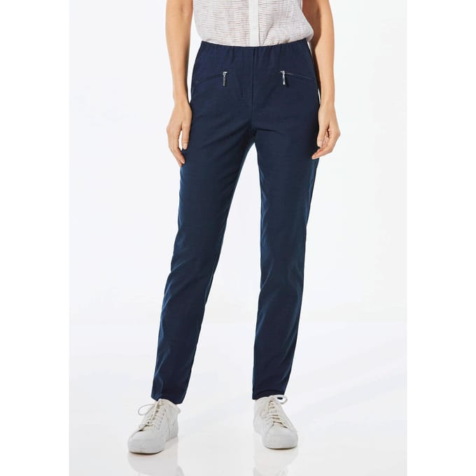 Bengaline broek LOUISA - marine - Gr. 19 van Goldner Fashion
