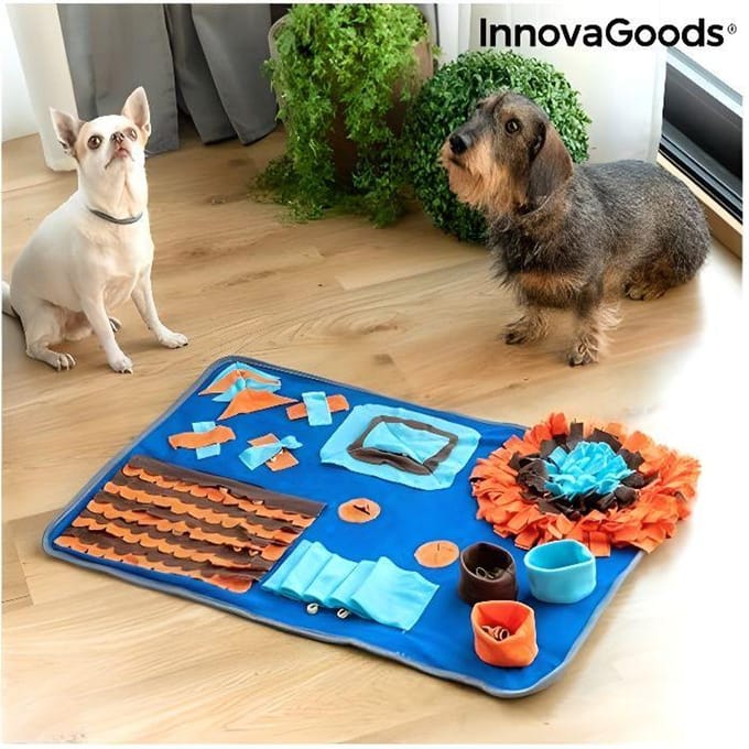 Tapis de jeux pour animaux - InnovaGoods - Foofield - Polyester - Antidérapant - 75x50 cm