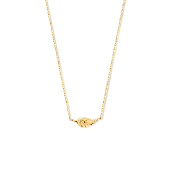Collier Veer 0,8 Mm 40 - 42 - 44 Cm 14K Geelgoud