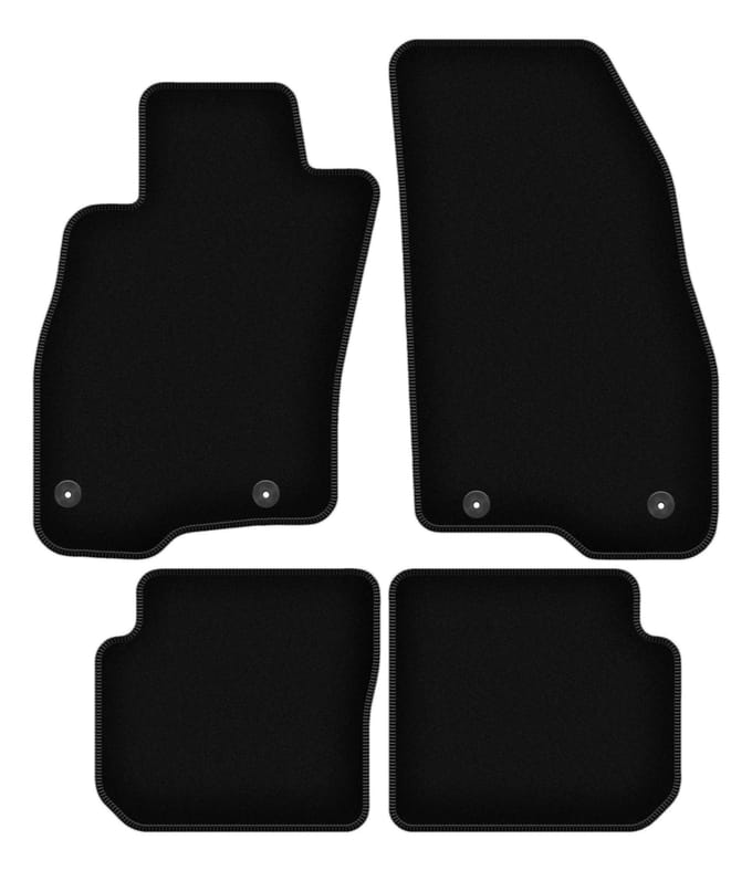 BASIC zwarte veloursmatten voor: Fiat Punto 12' hatchback (2012-2018)