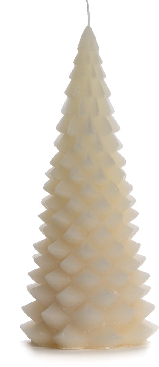 Rustik Lys - Kerstboom kaars - Skinn -13,5 x 30cm