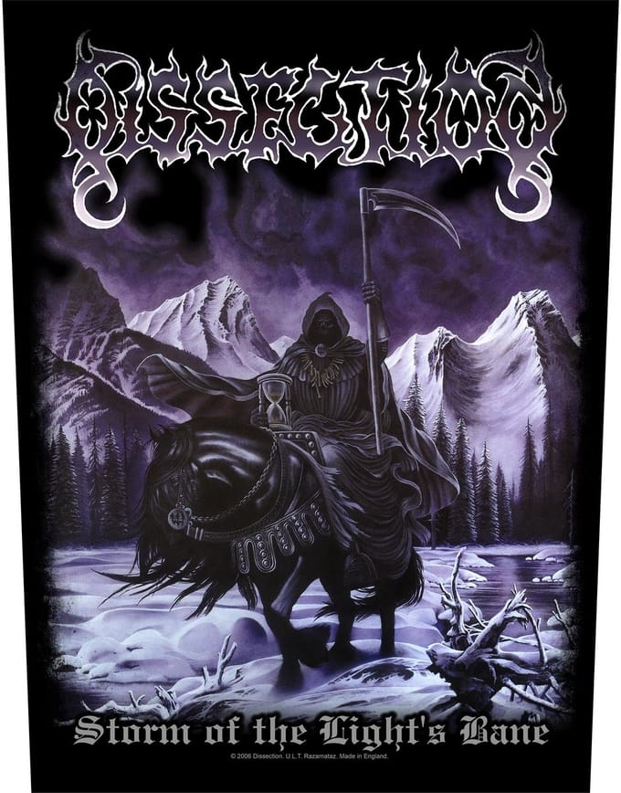 Dissection - Storm Of The Light'S Bane Rugpatch - Zwart
