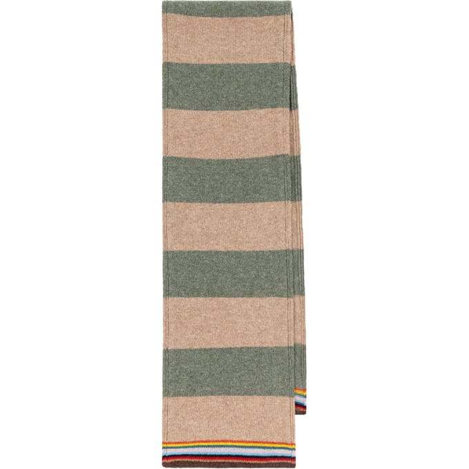 Paul Smith Men Scarf Sig Block Strpe Tan Taglia: OS | Sciarpe Outlet | Uomo