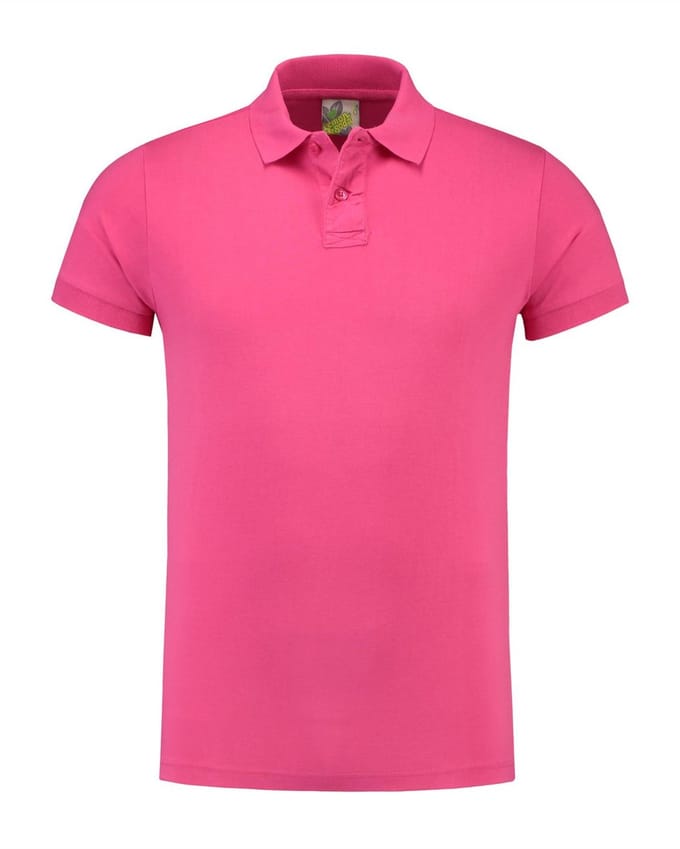 Lemon & Soda jersey polo voor heren fuchsia maat L