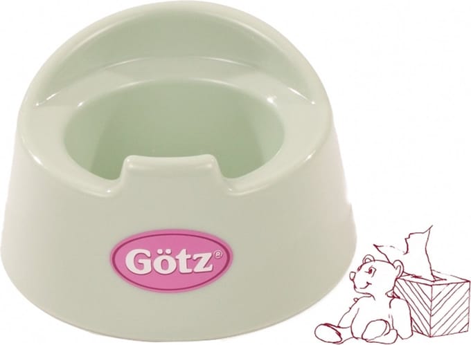Götz poppenverzorging plaspotje groen ca. 11cm