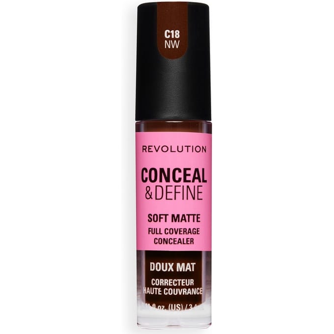 Revolution Conceal and Define Full Coverage Concealer (Various Shades) - C18NW