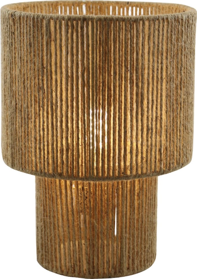 Olucia - SANNY - Tafellamp - Bruin / Zwart - Vorm: Rond