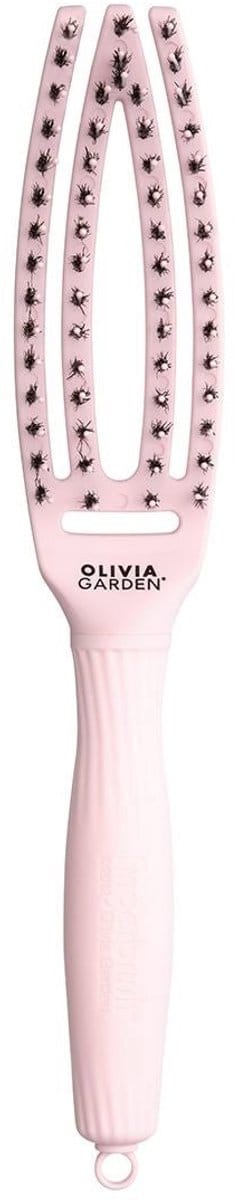 Olivia Garden Fingerbrush Combo Pastel Roze Medium Anti-klit borstels Dames