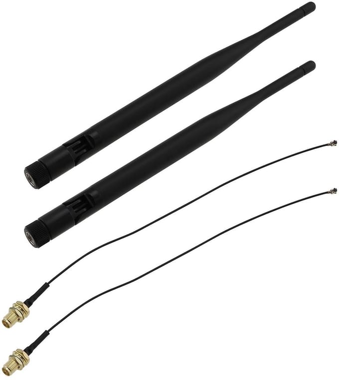 Allecto - WiFi Antenne - 5dBi - Verbeterde connectiviteit - Zwart