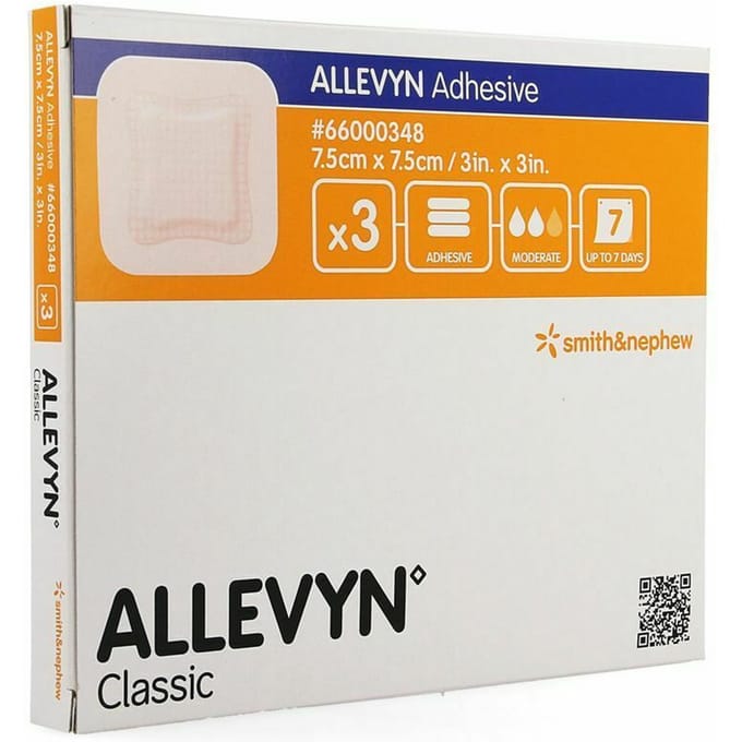 Allevyn Adh Verb Hydrocel. 7,5x 7,5cm 3 66000348