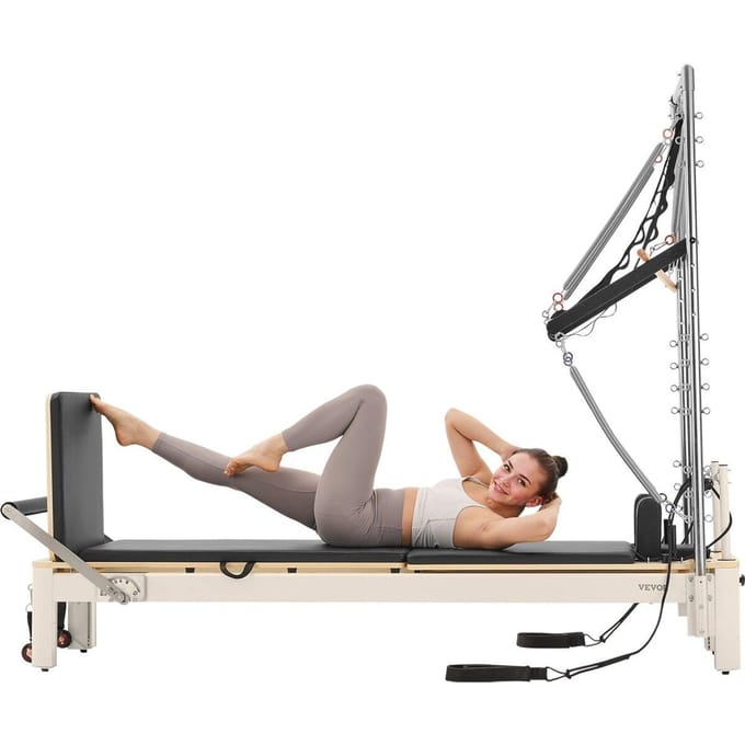 Pilates Reformer Machine Pilates Équipement de Salle de Sport à Domicile avec Résistance