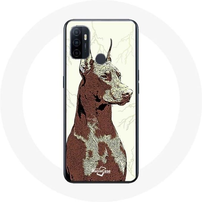 Coque Oppo A53 Doberman Race de chiens