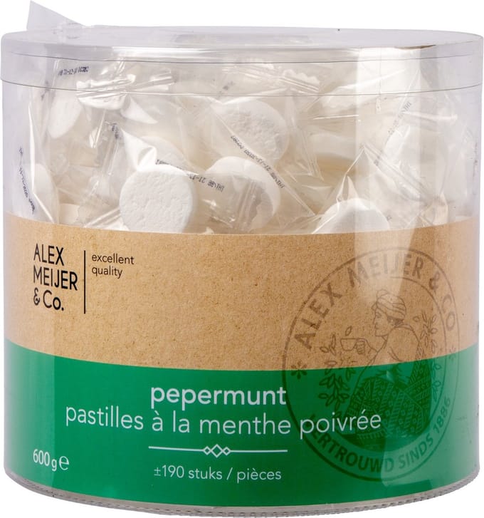 Pepermunt pastilles in silo 200stuks