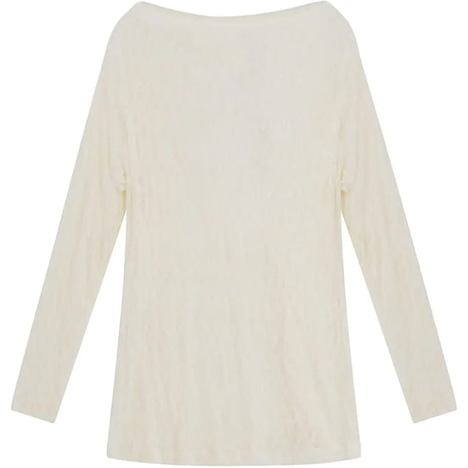 Vrouwen blouse met lange mouwen van kant Mat Fashion