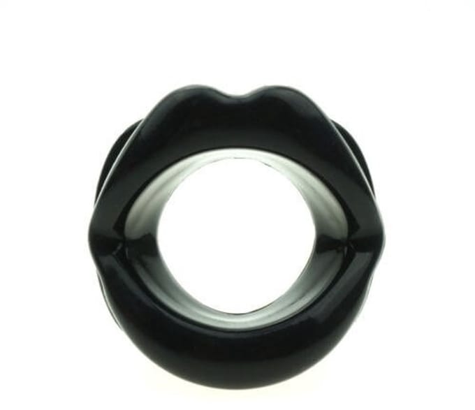 Nooitmeersaai - Mondknevel lippenvorm - Siliconen - Zwart - One-size