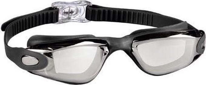 BECO Zwembril Santos Mirror - Unisex - Zwart/Zilver