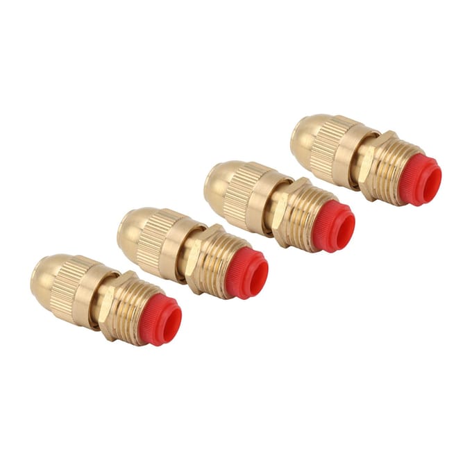 10 stuks G1/2 buitendraad sproeikop tuinirrigatie water sproeikop verstelbare bewatering beige