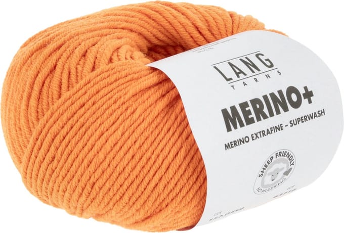 Lang Yarns Merino Plus - 459 oranje - Merinowol Garen