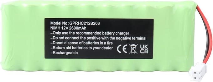 Oplaadbare Batterij - Vervangende Accu - Rolluik Besturing - 12V 2600mAh Capaciteit - NiMH Technologie