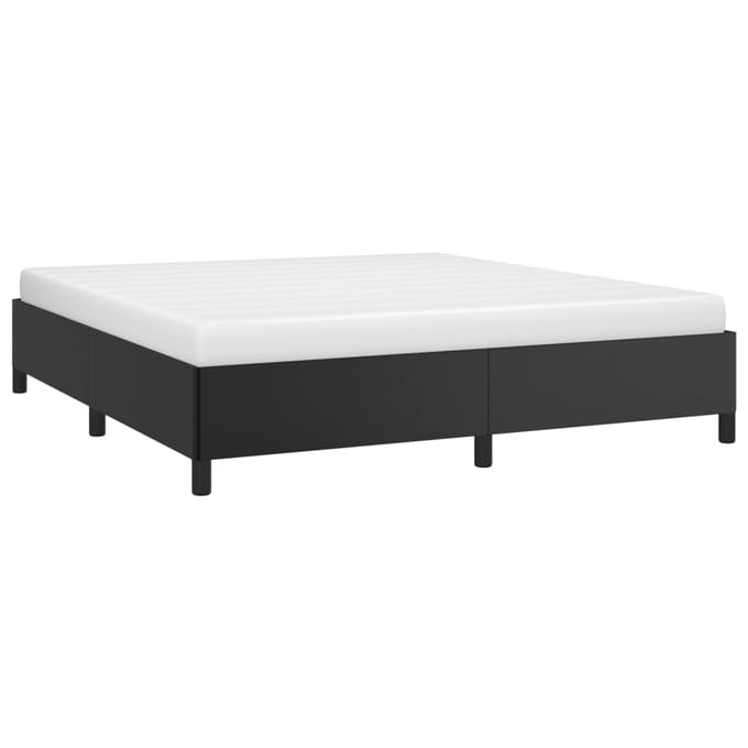 vidaXL - Bedframe - kunstleer - zwart - 180x200 - cm