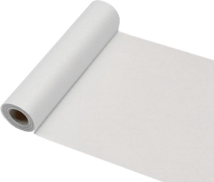 Chaks Tafelloper op rol - witte glitter - 30 x 500 cm - polyester