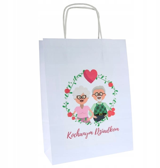 Papieren Cadeautas voor Oma & Opa - 1 Stuk