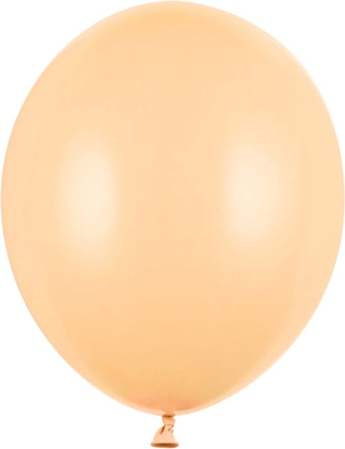 PartyDeco - Partydeco ballonnen Pastel Peach (100 stuks)